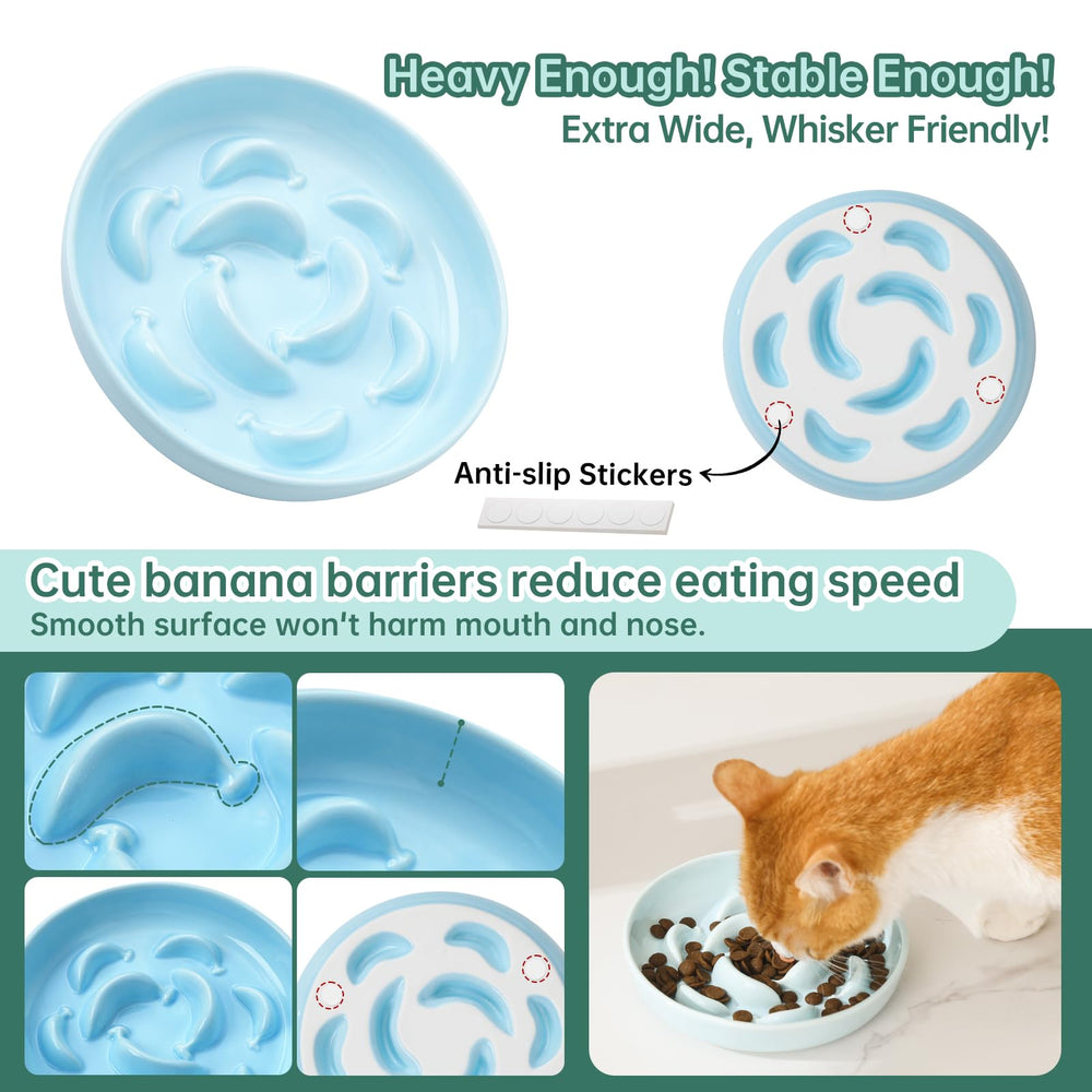 PTOBER non-slip bottom keeps bowls steady during meals