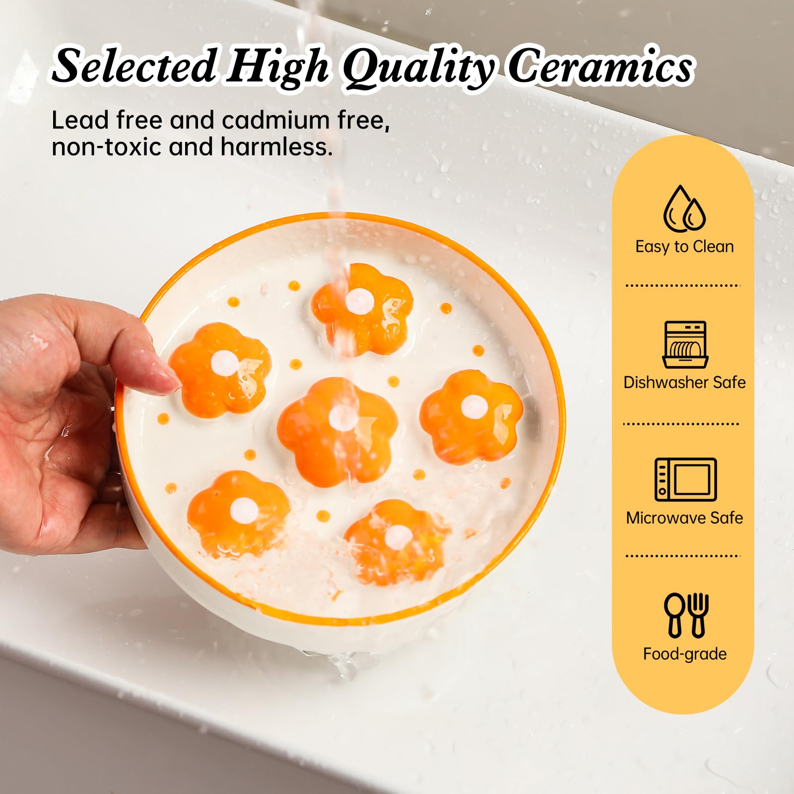 PTOBER 6 oz capacity fits a cat's modest portions for dry or wet meals.