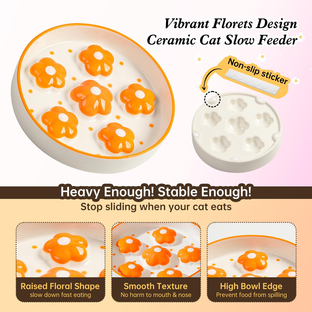 PTOBER non-slip base keeps the bowl steady, reducing spills on the floor.