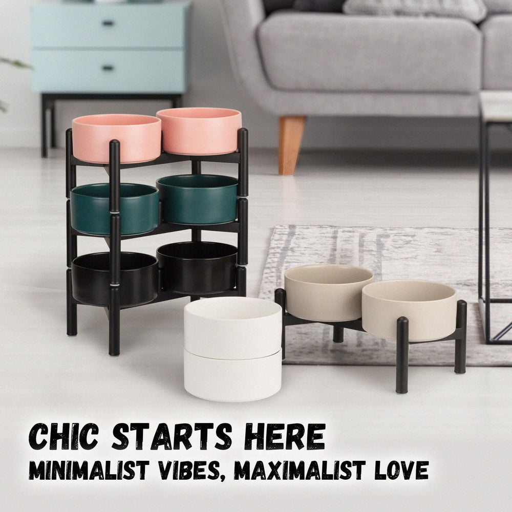 PTOBER matte white bowls in dining area showcase chic home integration.