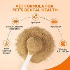 PUAINTA application dispense shot shows easy mixing into your dog’s regular food.