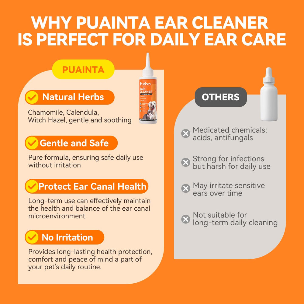 PUAINTA ear cleaner bottle front highlighting packaging
