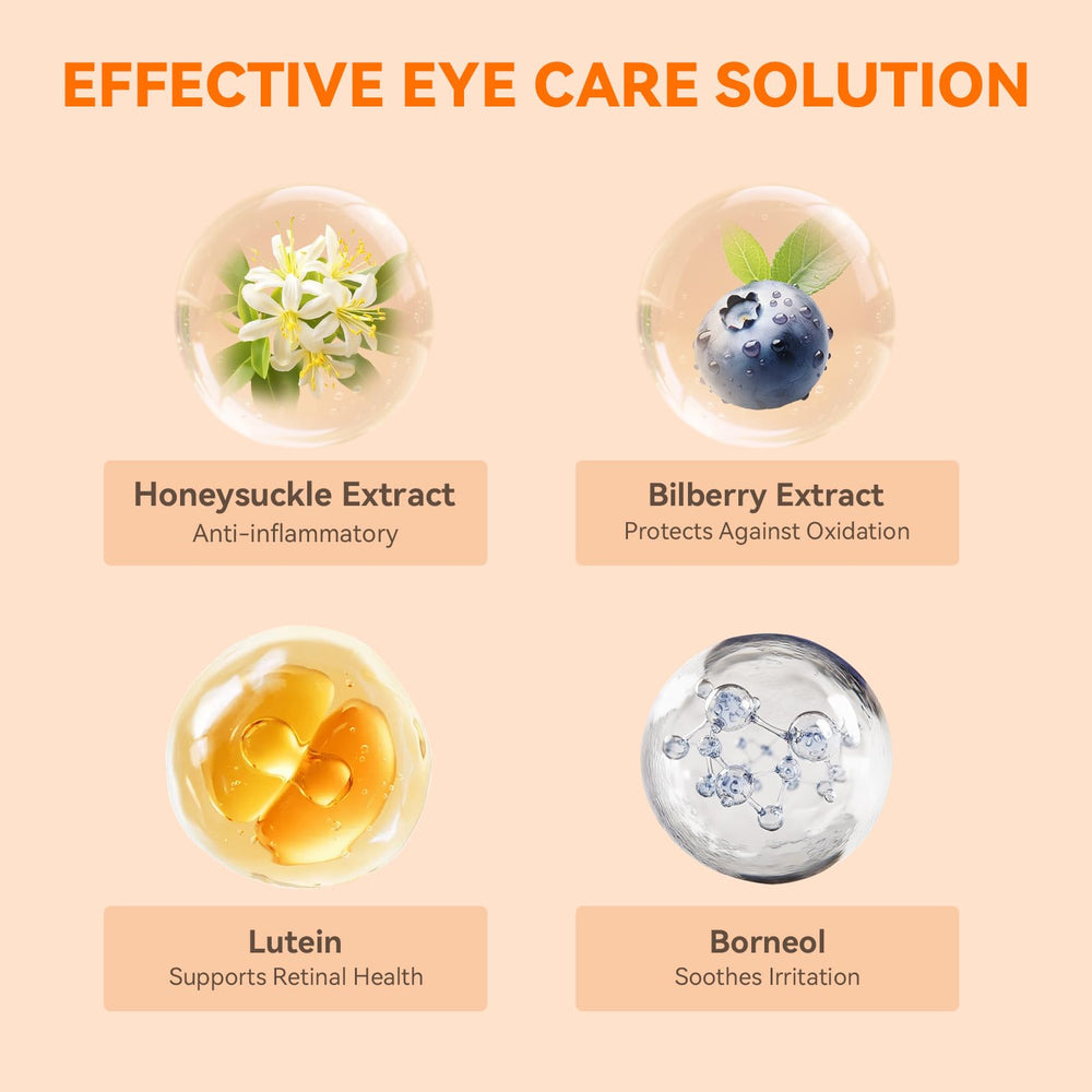 PUAINTA eye irritation relief closeup highlights soothing potential.