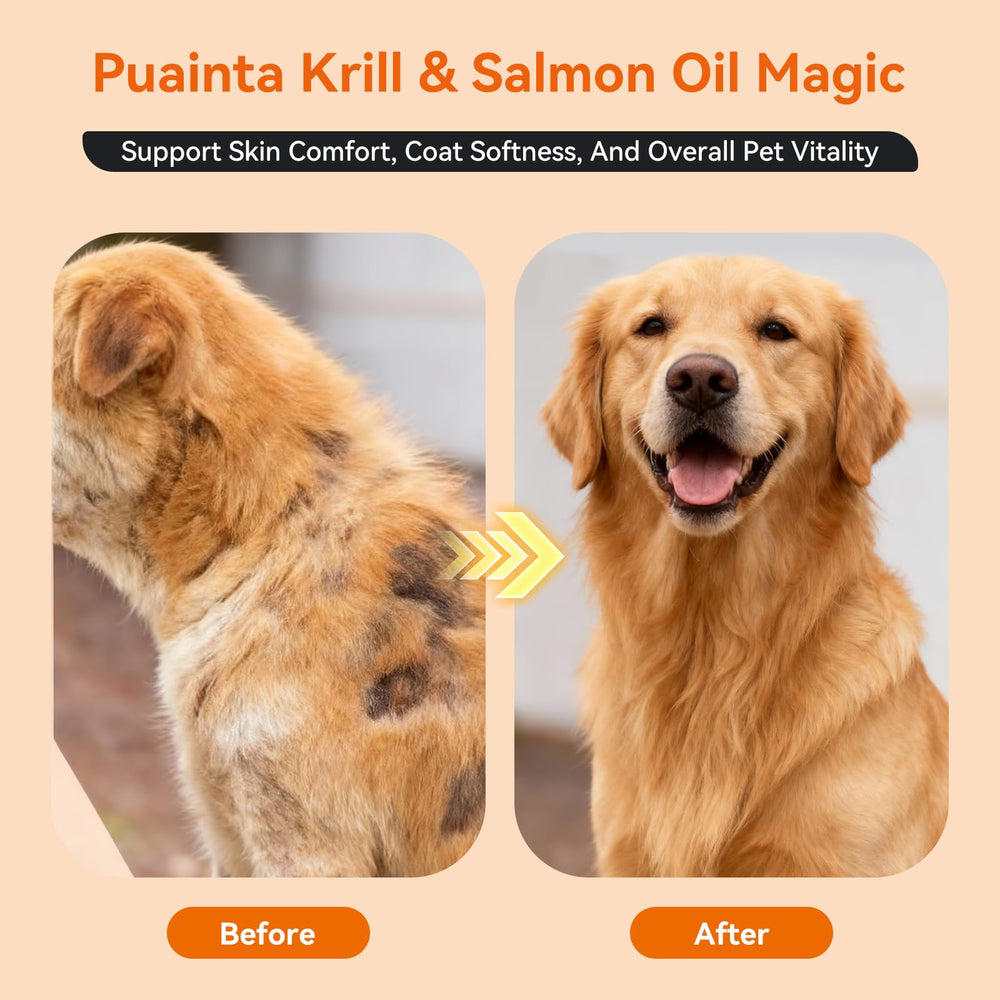 PUAINTA us-made-pet-supplement label signals veterinarian-recommended quality.