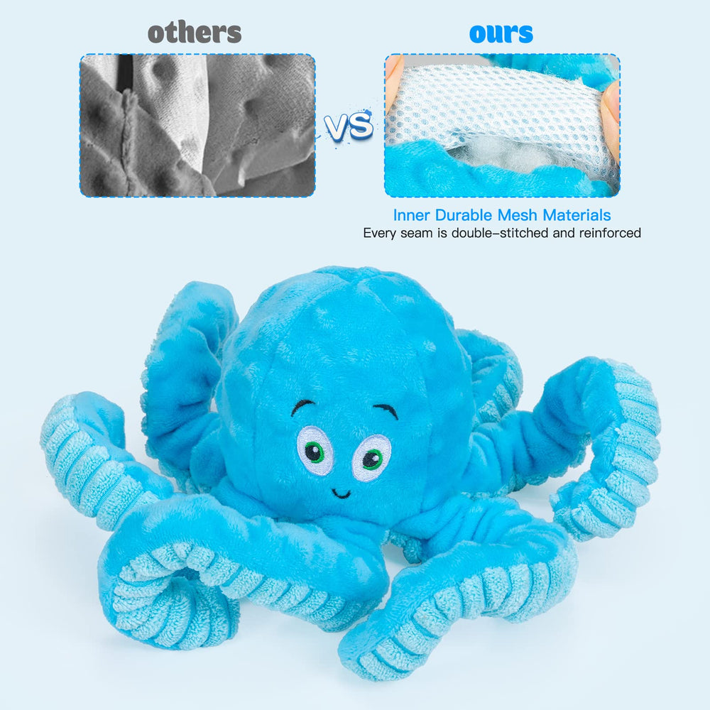 Pubialo Octopus Tug built-in squeaker image for engaging playtime