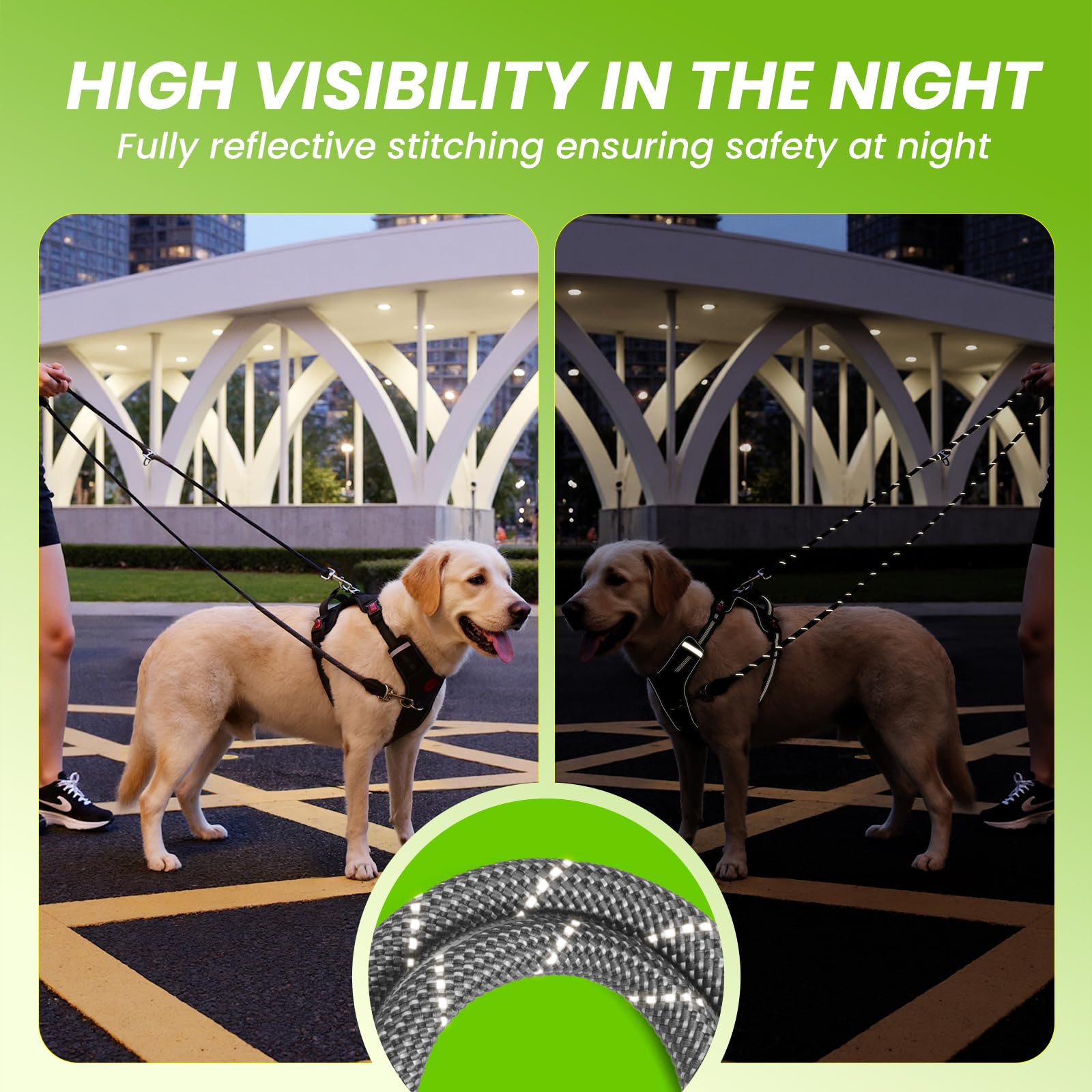 Pudiwind high-visibility stitching improves nighttime safety