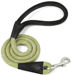 Pudiwind rope dog leash 4ft halfinch heavy-duty nylon rope for reliable control on walks