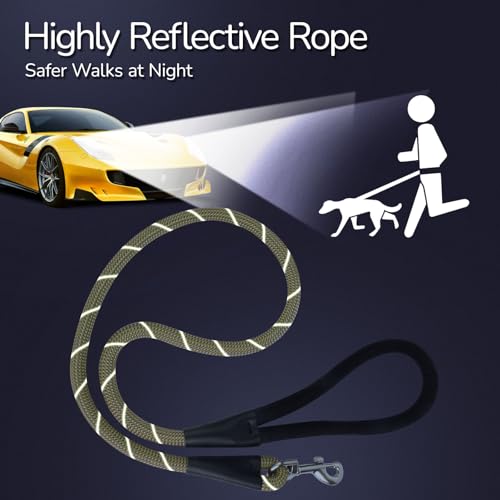 Pudiwind green color leash offers daytime visibility and a stylish look