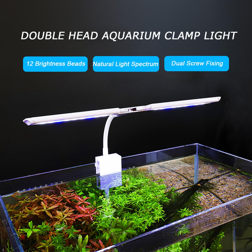 PUEUTU two-bar setup for lighting two tanks or wide coverage.