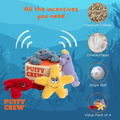 Puffy Crew catnip-filled pocket close-up for worry-free play and enrichment