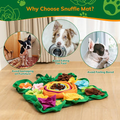 PUHOHUN Snuffle Mat puppy playing, showcasing enrichment and safe interactive entertainment.