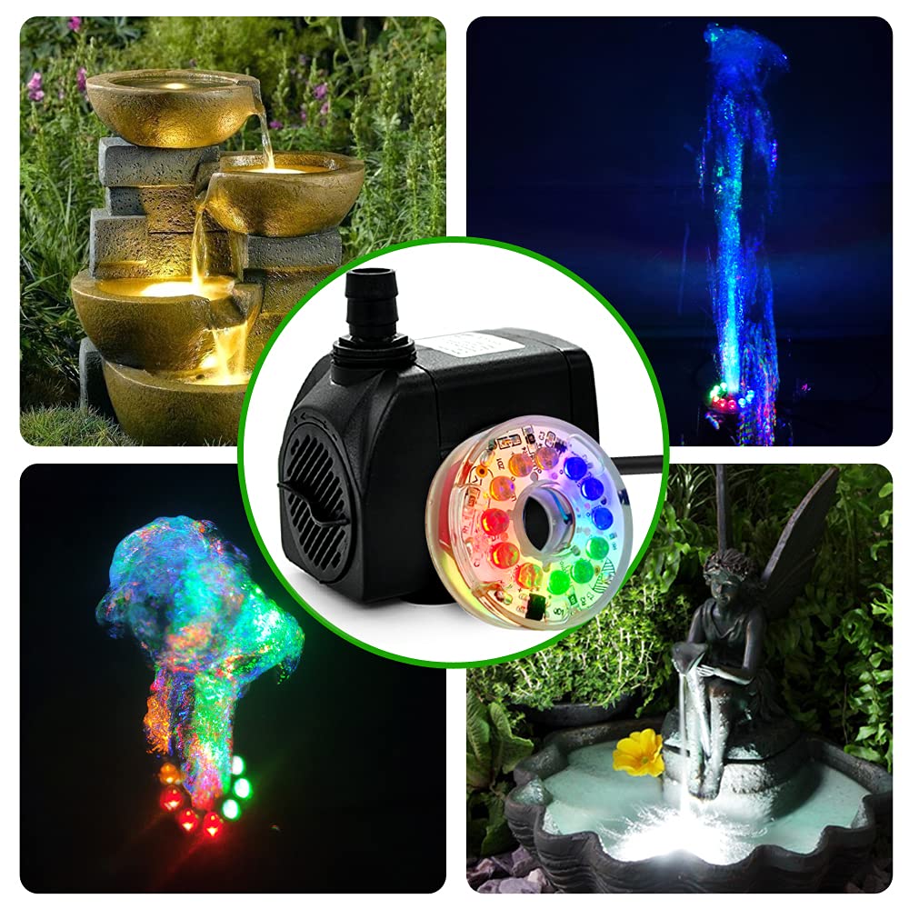 PULACO 160GPH pump ideal for outdoor ponds and water features