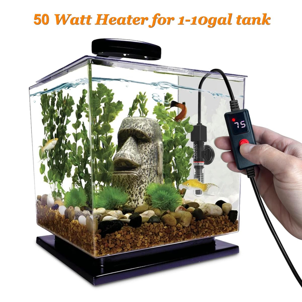 PULACO 50W heater external controller enables precise temperature adjustment for betta tanks