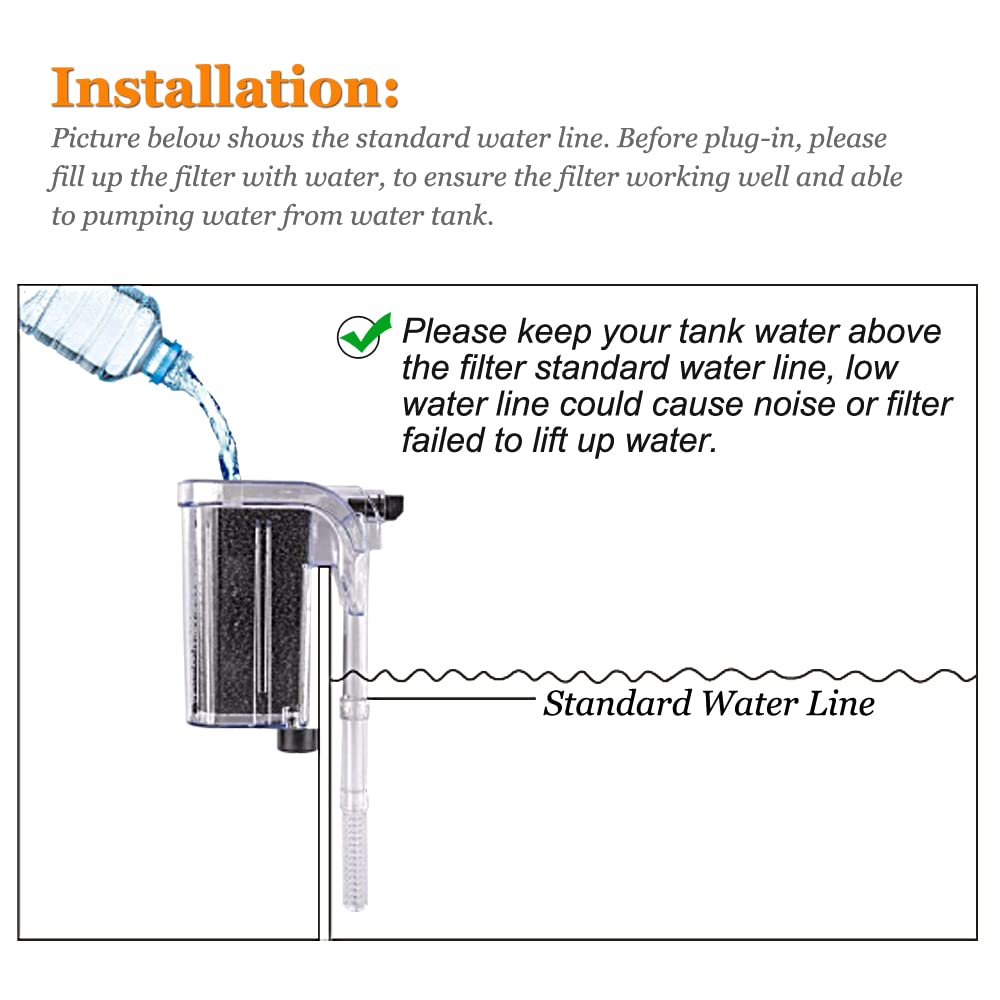 Pulaco adjustable flow knob lets you tailor water movement during feeding.