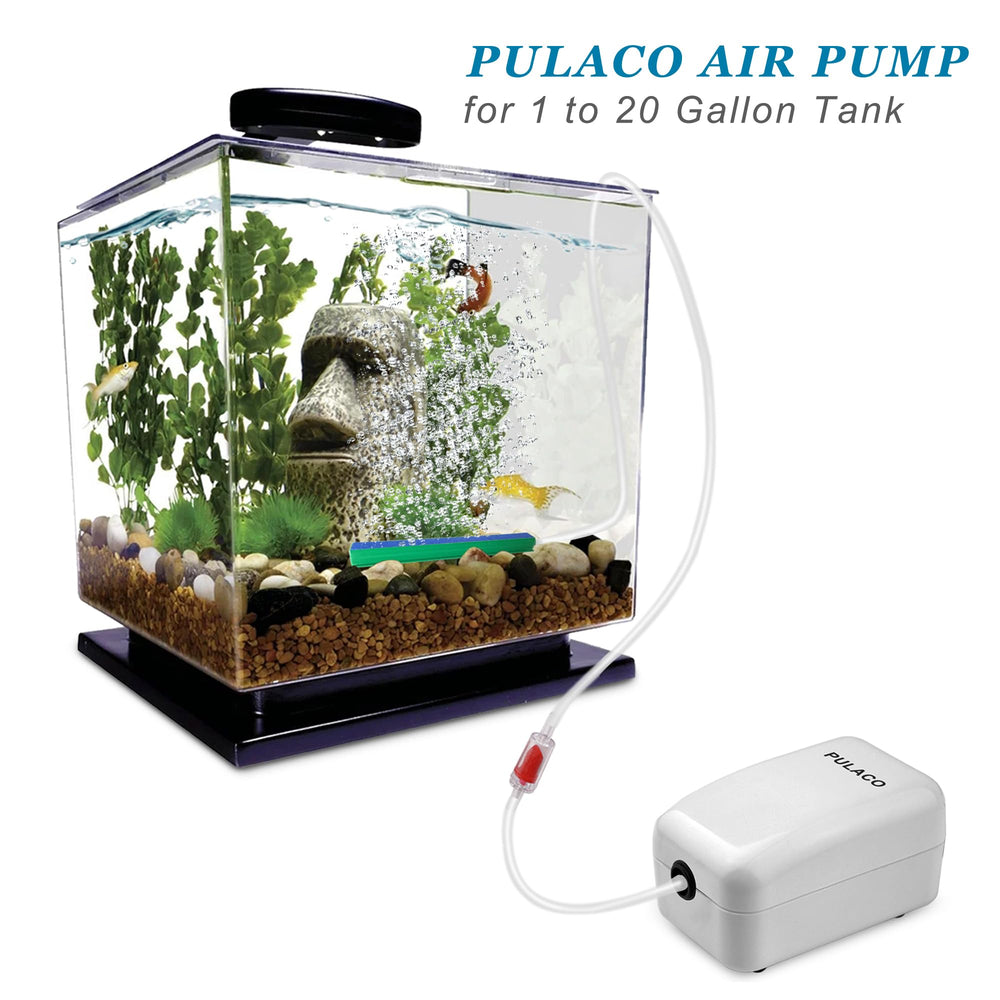 Air stone diffuser delivers bubbles for healthy aquarium aeration