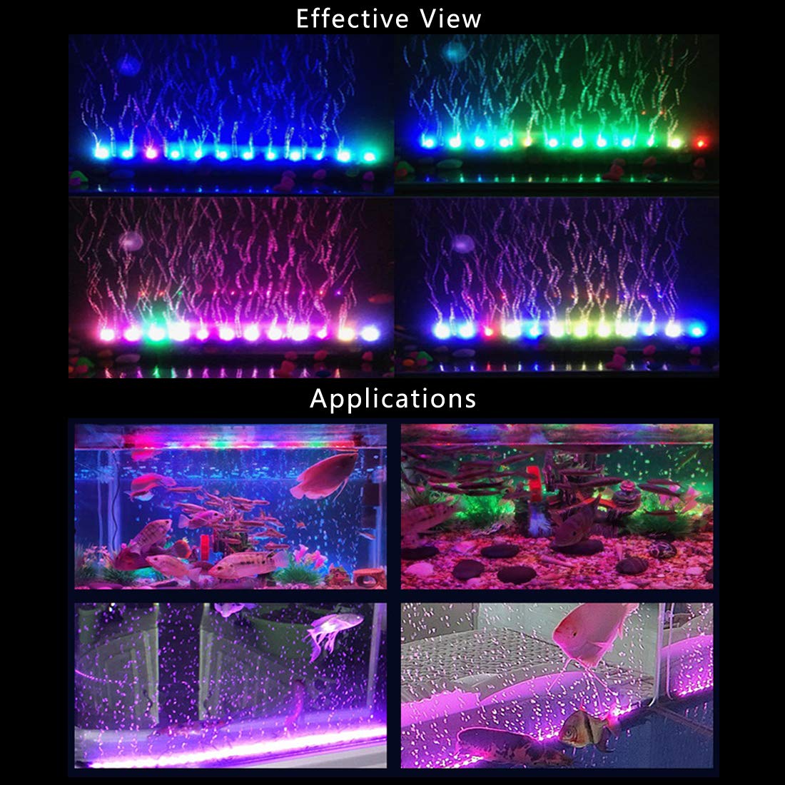 PULACO soft non-flashing glow creates a natural look in aquariums.