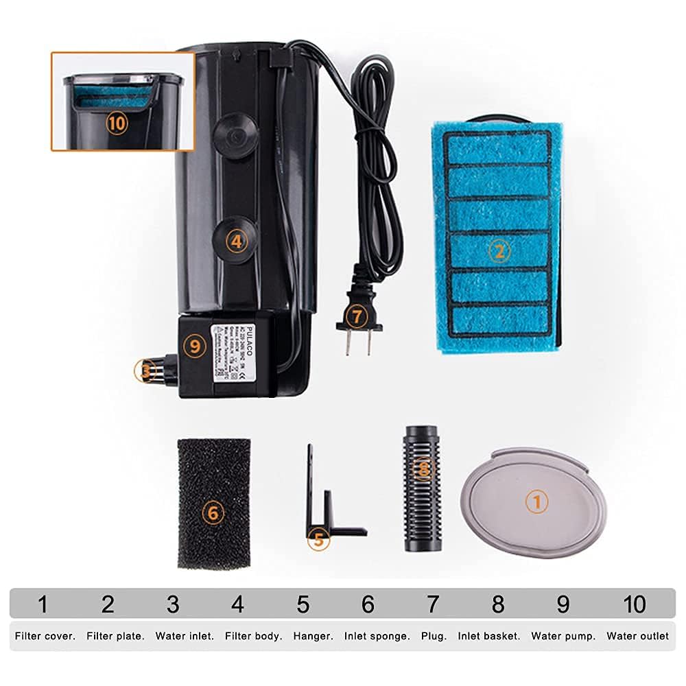 PULACO filter suitable for freshwater and seawater setups showcasing versatility