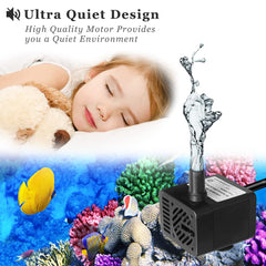 Pulaco pet fountain pump delivers reliable, steady water flow for pet drinking stations.