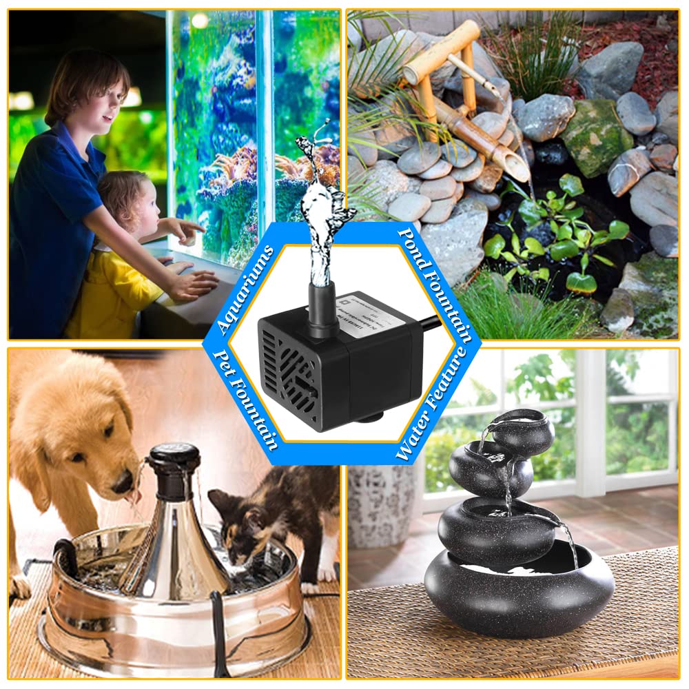 Pulaco quiet submersible pump suits hydroponics, ponds, and compact aquariums.