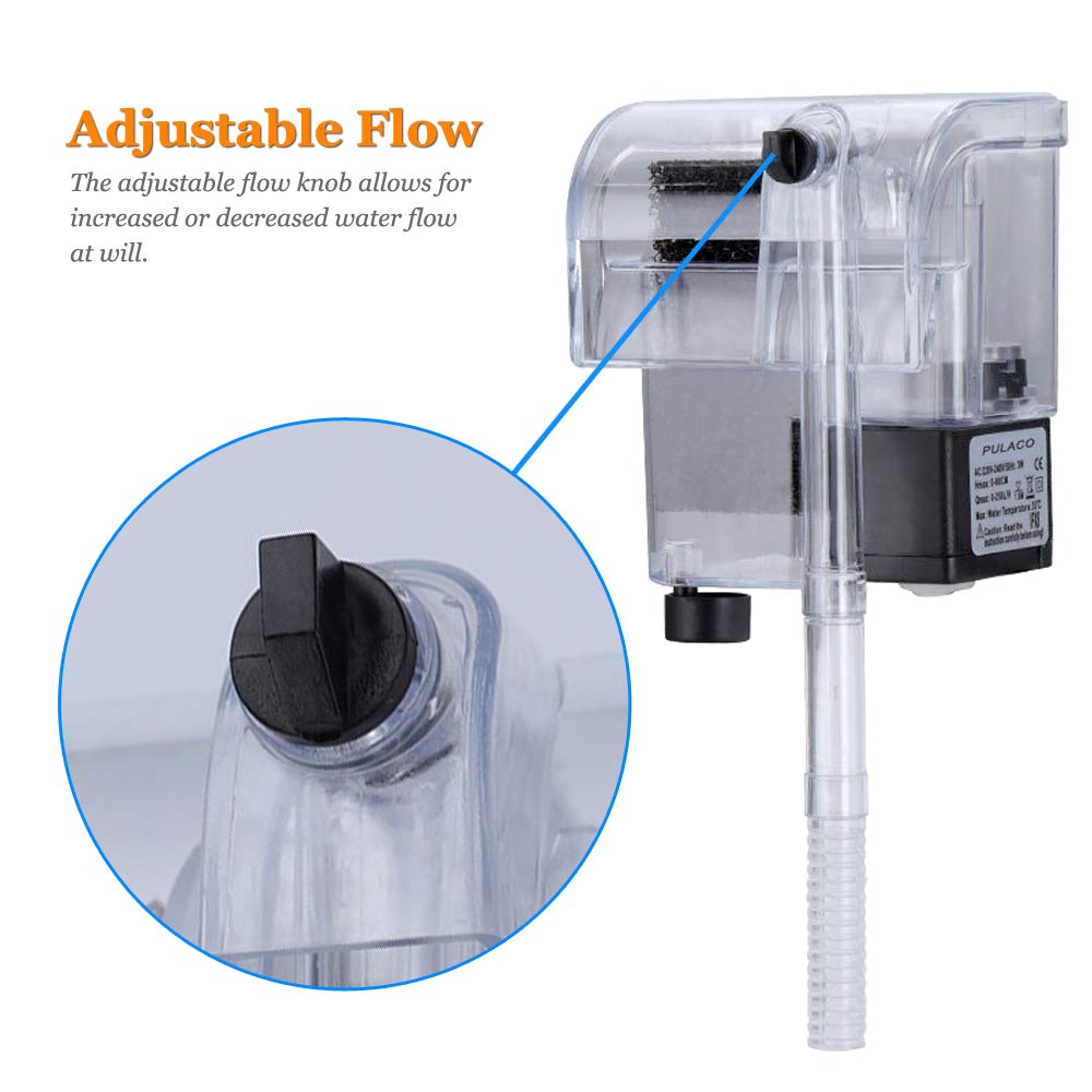 Pulaco Ultra Quiet operation keeps tank ambiance undisturbed.