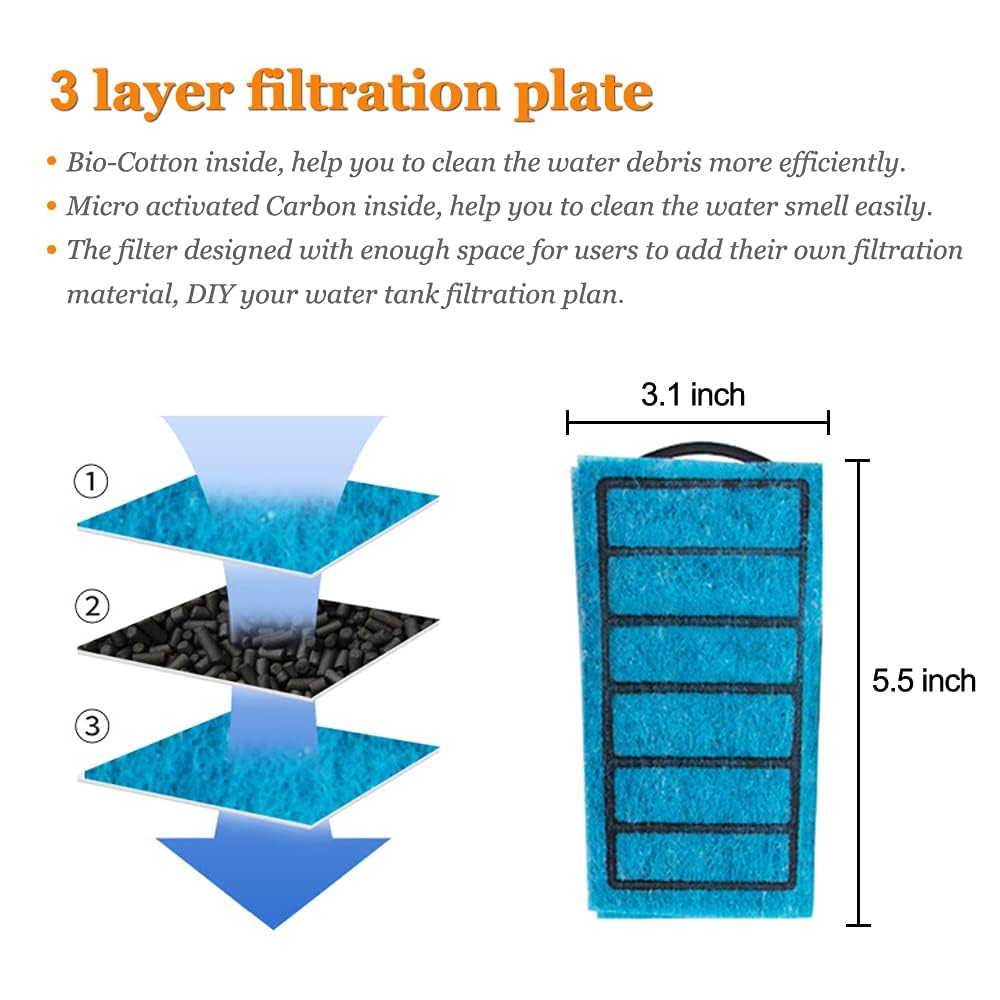 PULACO filter with waterfall design illustrating gentle water flow and aeration