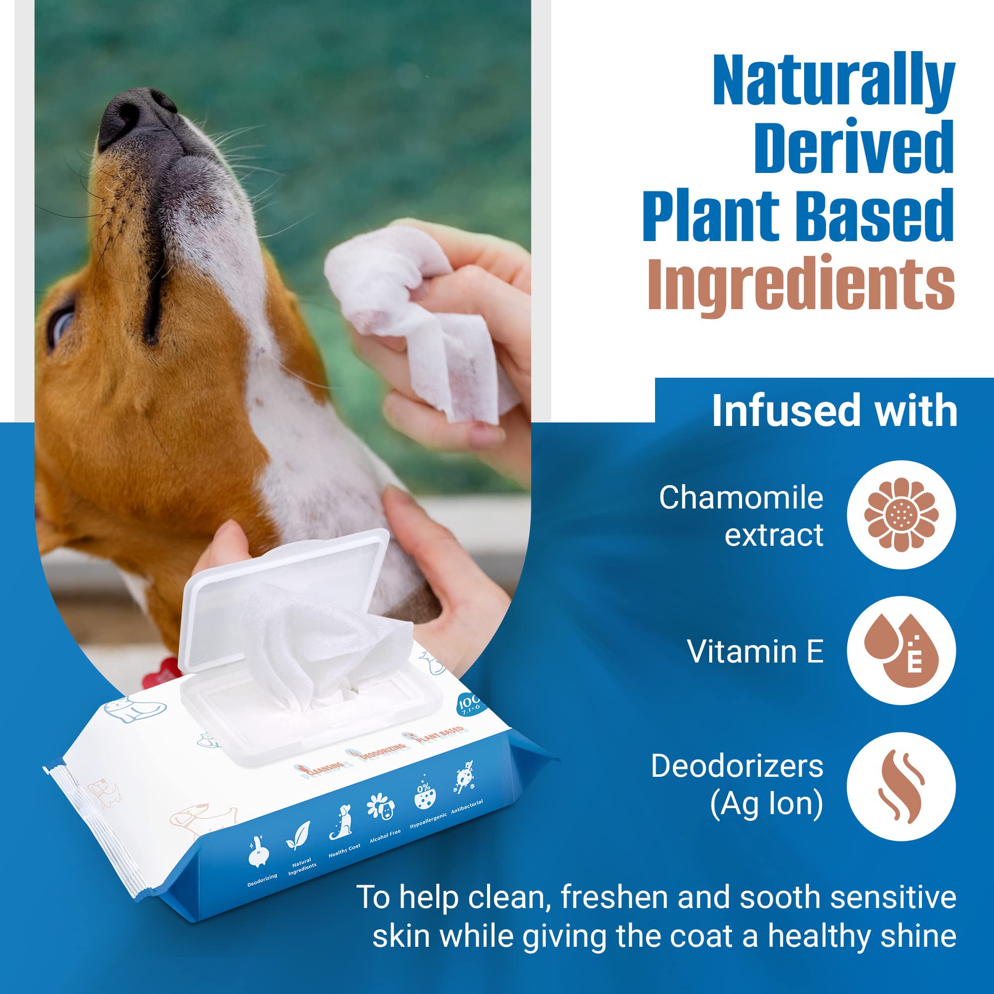 PUMBLER dog wipes reseal lid image; moisture retained for longer grooming