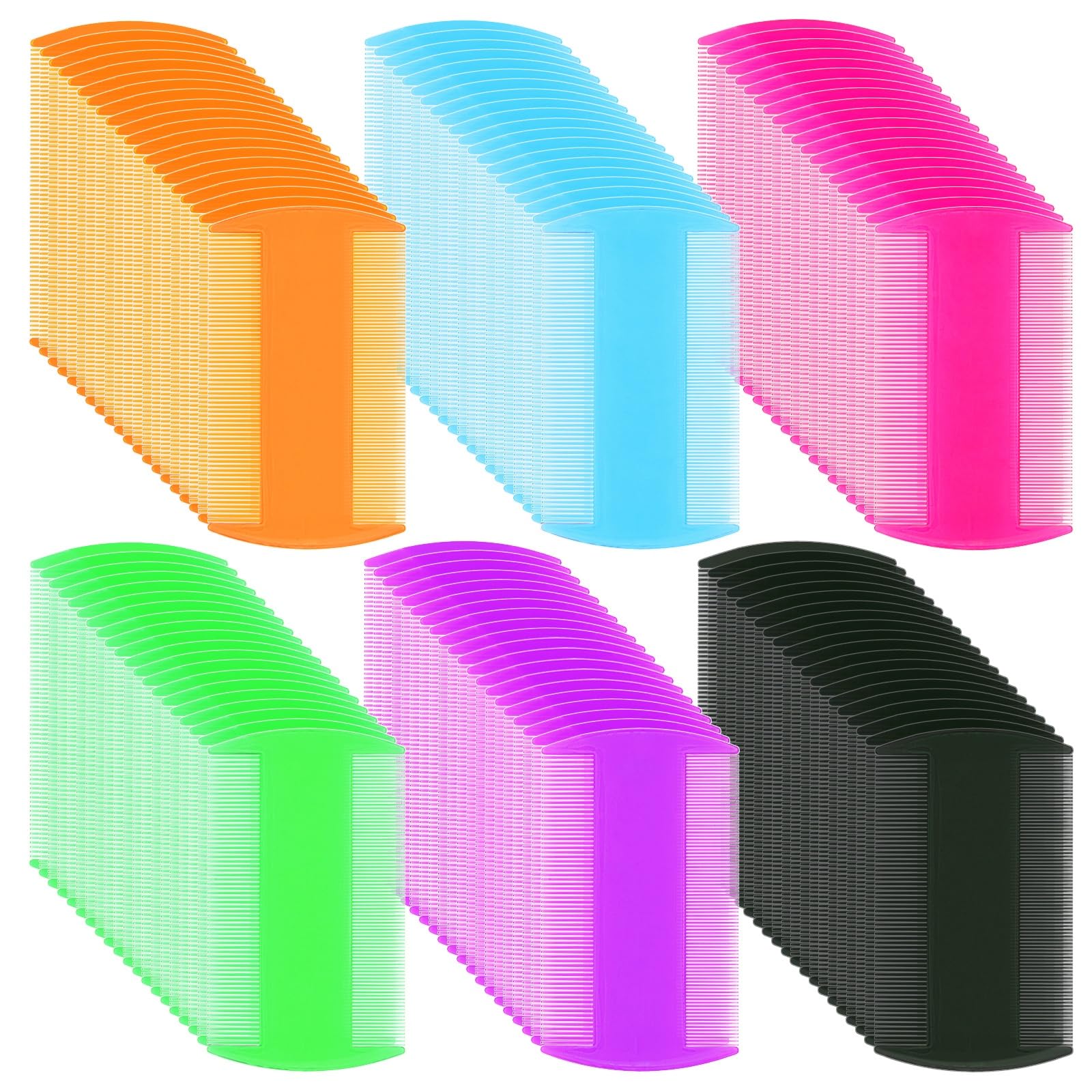 Pumtus 120-pack plastic flea combs for quick grooming sessions and replacements
