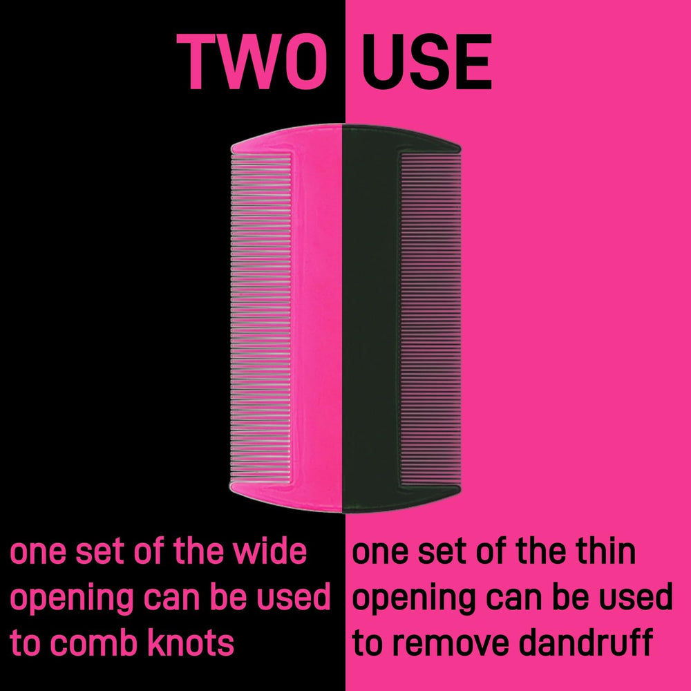 Pumtus dense vs sparse teeth highlight thorough parasite removal and knot brushing
