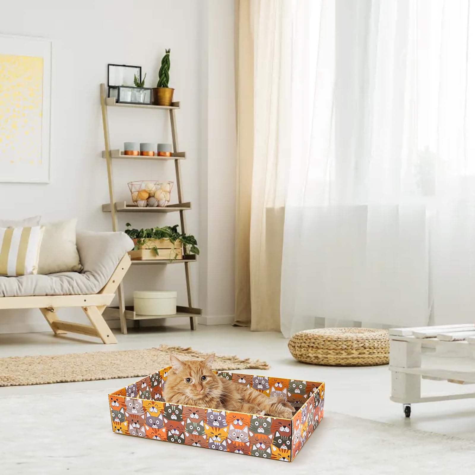 Pumtus interactive kitten toy encourages scratching and indoor exercise