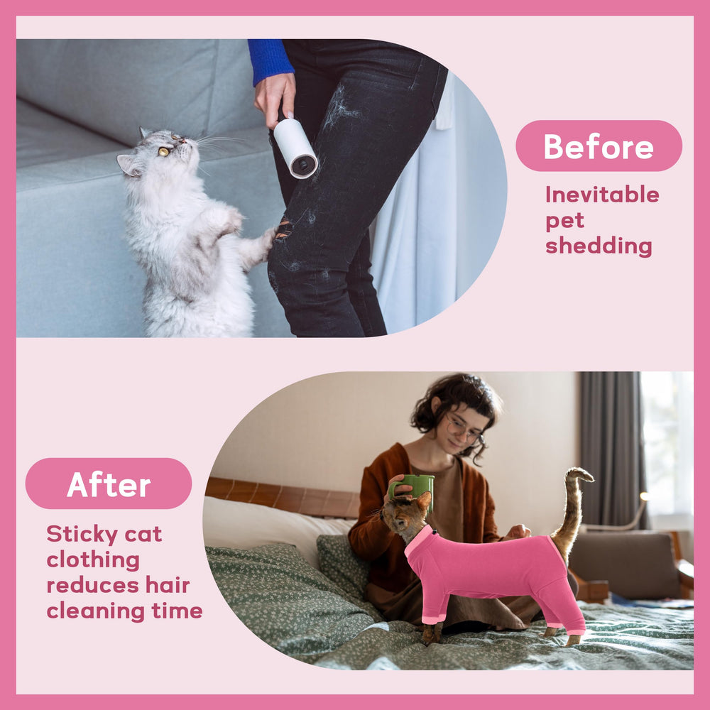 PUMYPOREITY pink cat shirt breathable fabric comfortable wear all day.