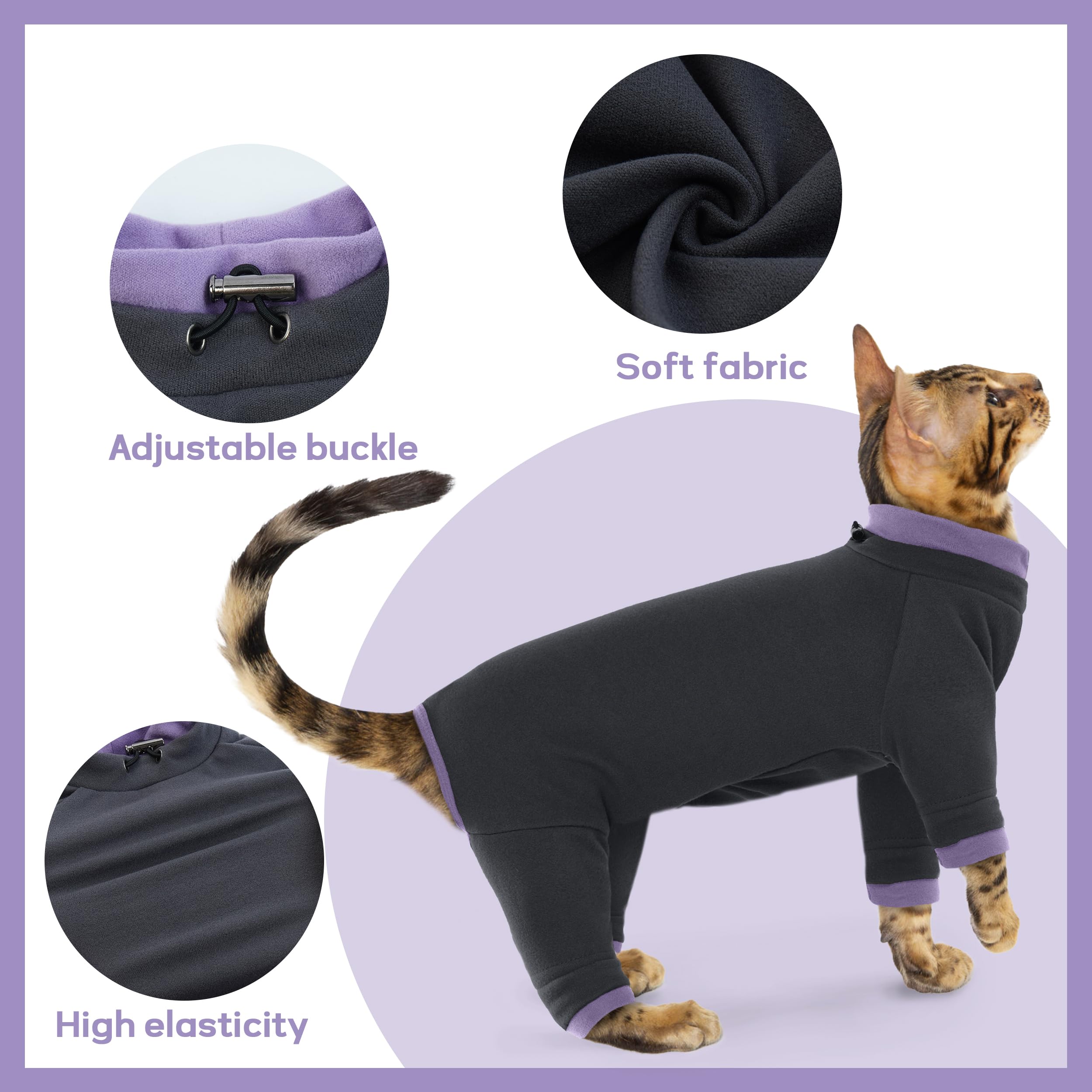 PUMYPOREITY allergy-friendly barrier cat sweater reduces skin irritation.