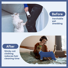 PUMYPOREITY recovery-suit four-legged design helps deter licking after surgery.