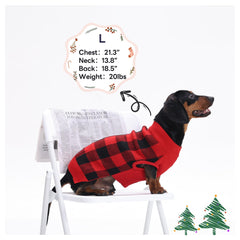 PUMYPOREITY Dog sweater elastic collar enables easy on/off during outings