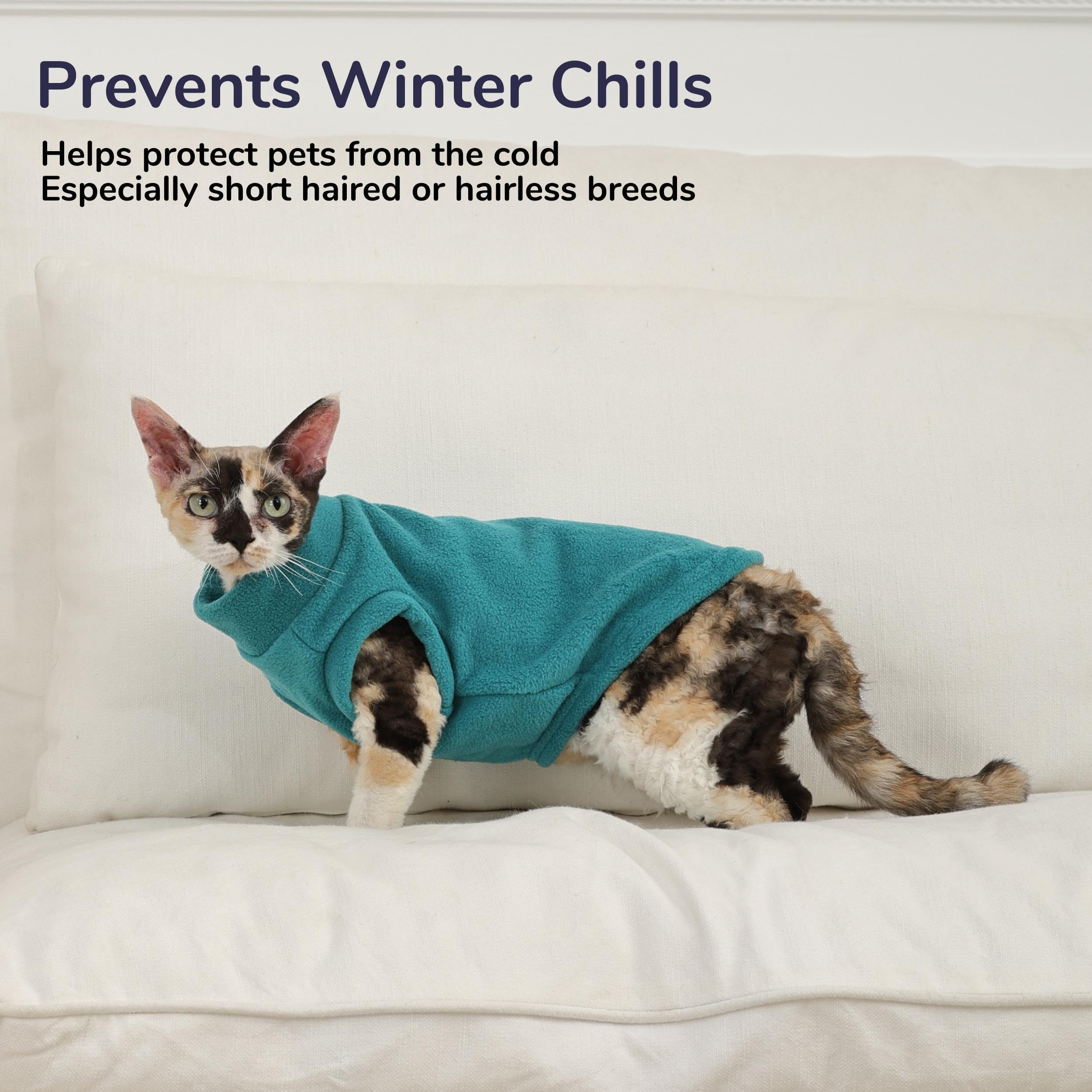 PUMYPOREITY winter pet sweater easy-on fit for daily wear.