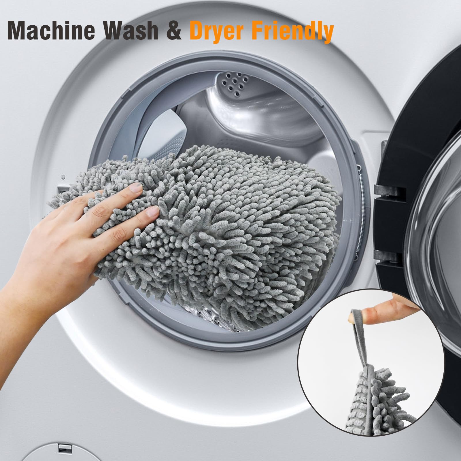 Puomue double-stitched-hem towel ensures durability through washes.