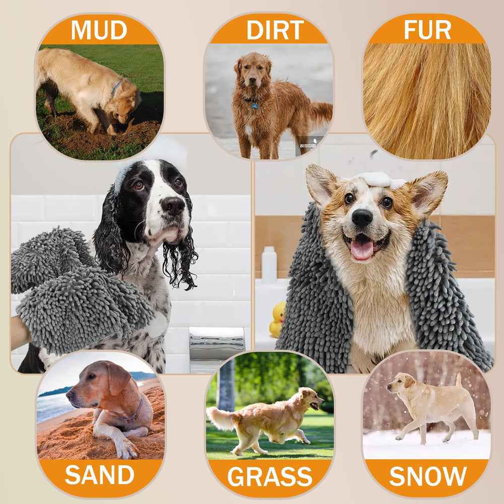 Puomue large-small pet towel suitable for any coat length and type.