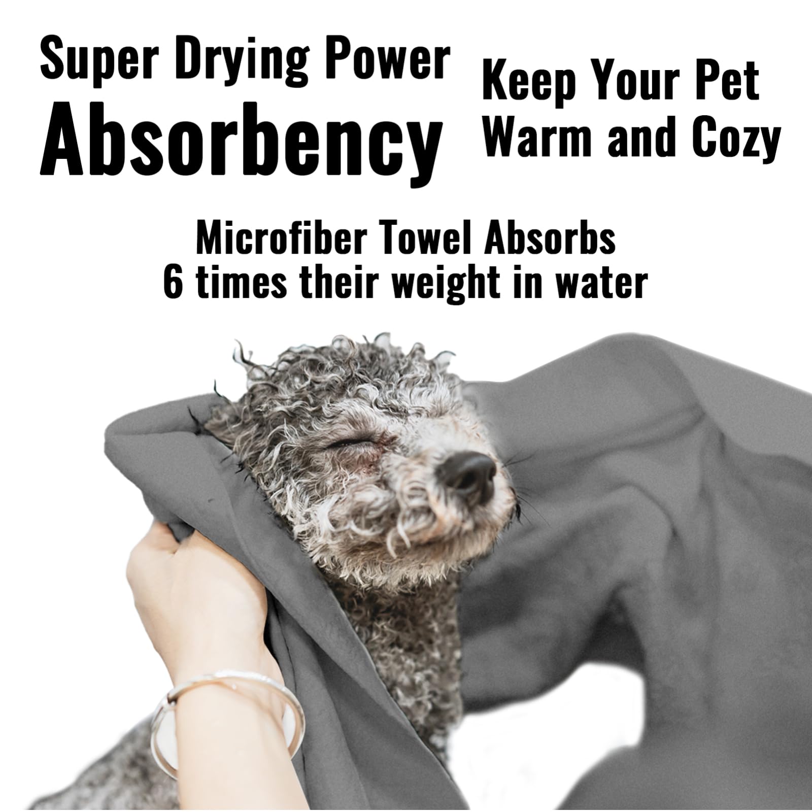 Puomue microfiber dog towel multi-use protects furniture and car interiors
