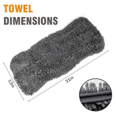 Puomue soft plush pet towel highlights luxurious touch during grooming.