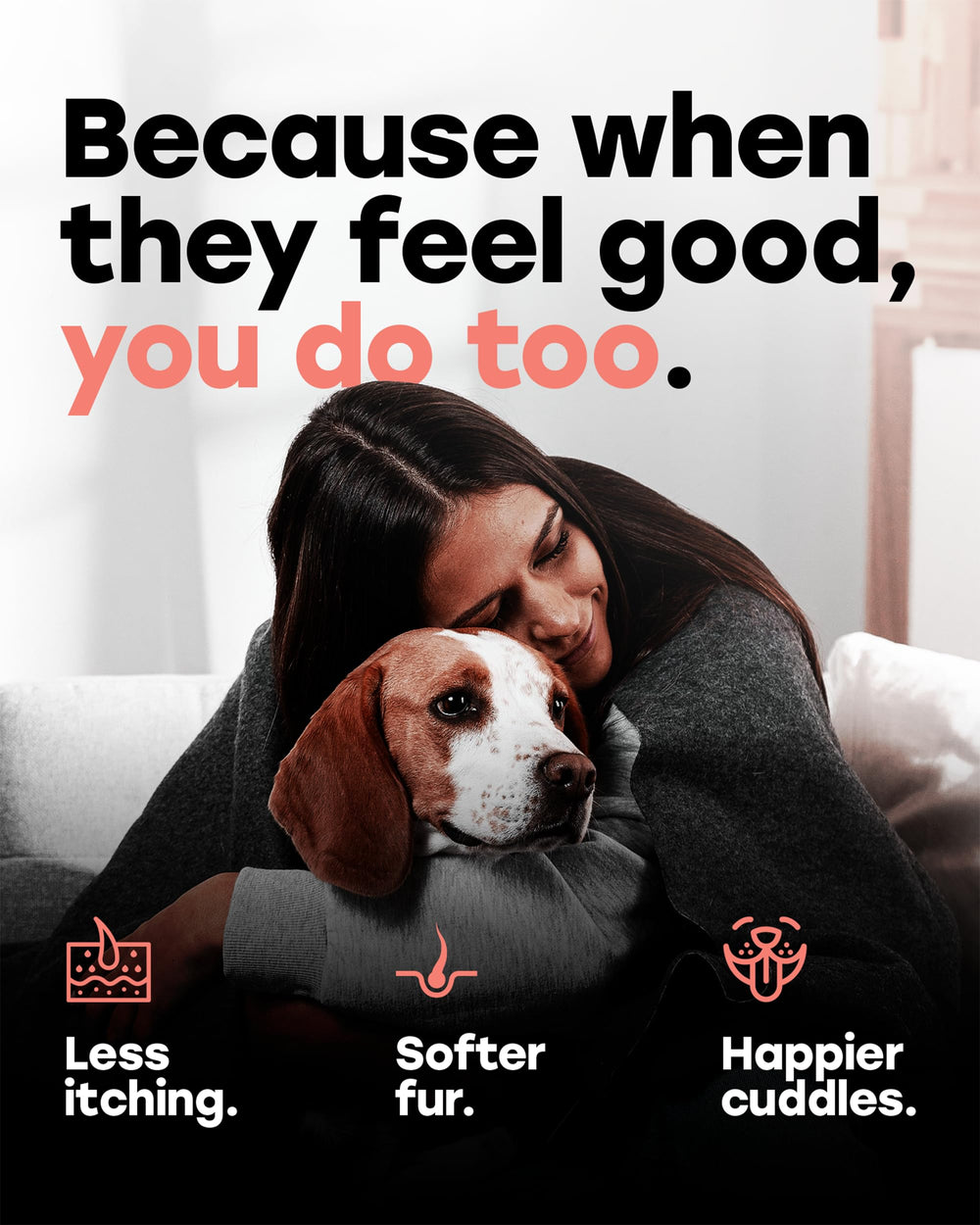 Pup Choice veterinarian-formulated label signals trusted daily skin and coat support.