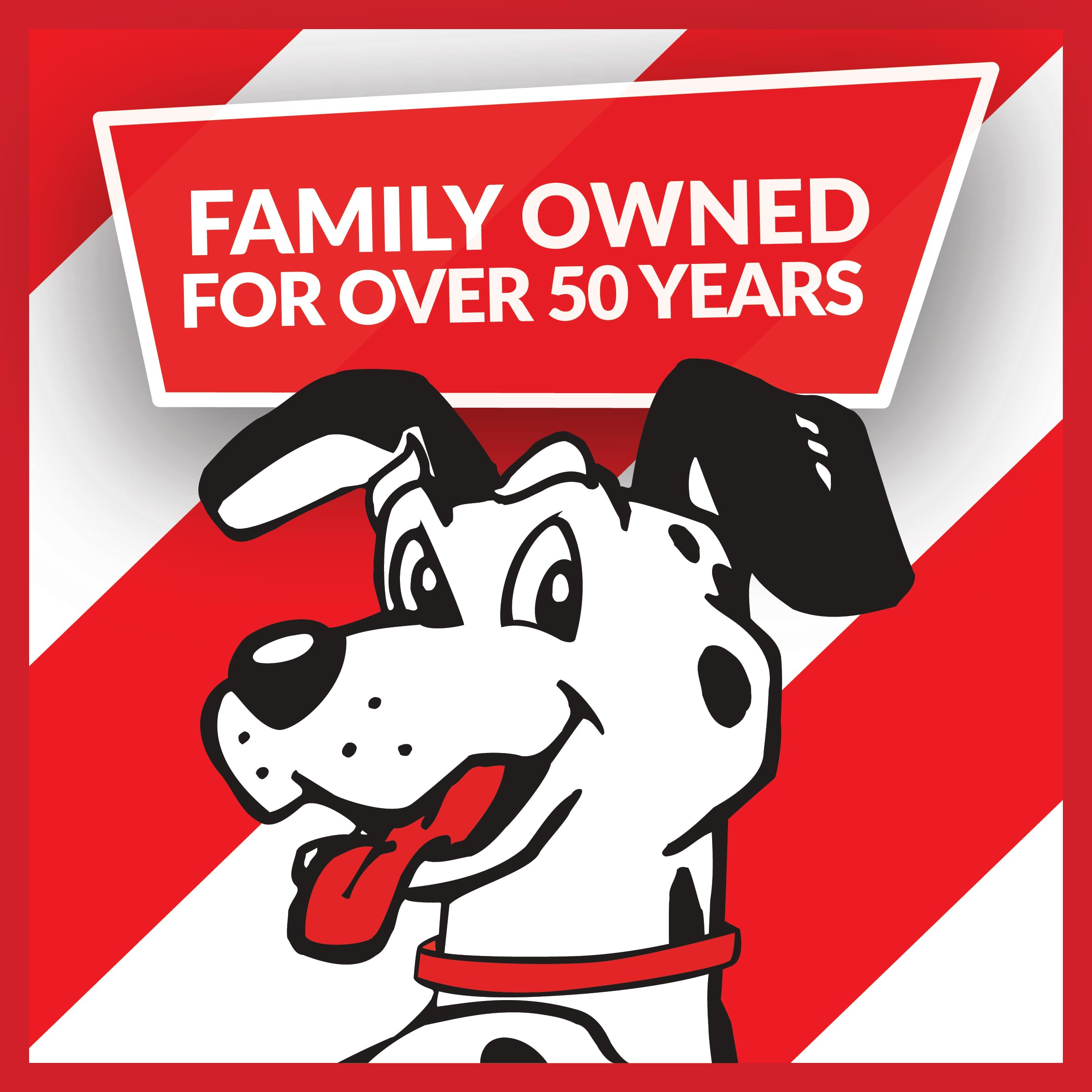 Pup Corn Plus holiday presentation with festive colors.