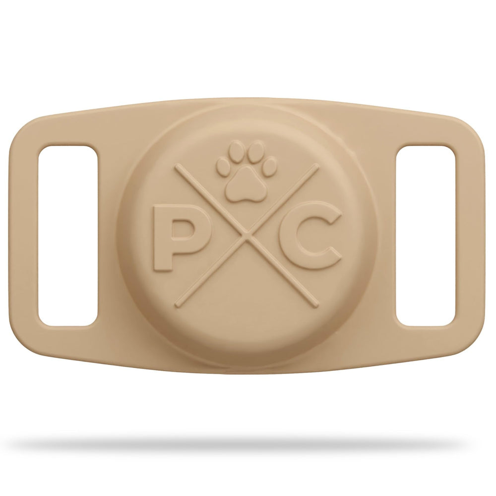 Pup Culture AirTag Dog Collar Holder closeup showing durable silicone