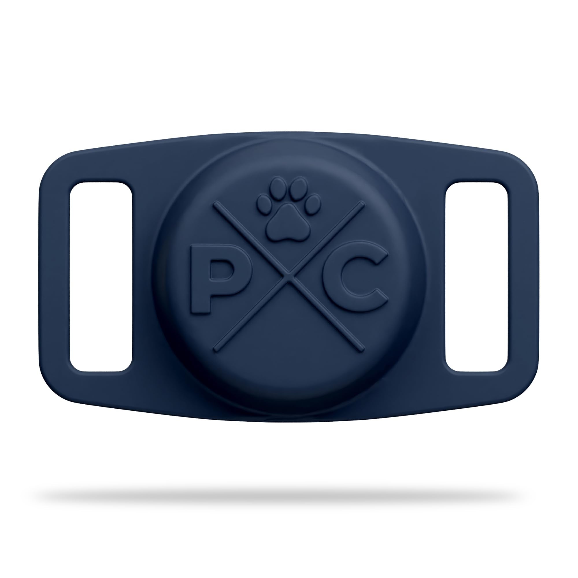 Pup Culture AirTag collar holder front view for secure real-time tracking.