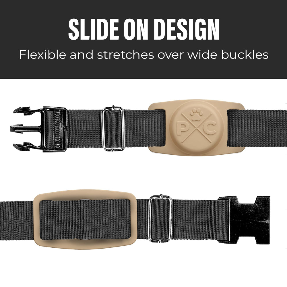 USA-made Pup Culture AirTag Dog Collar Holder