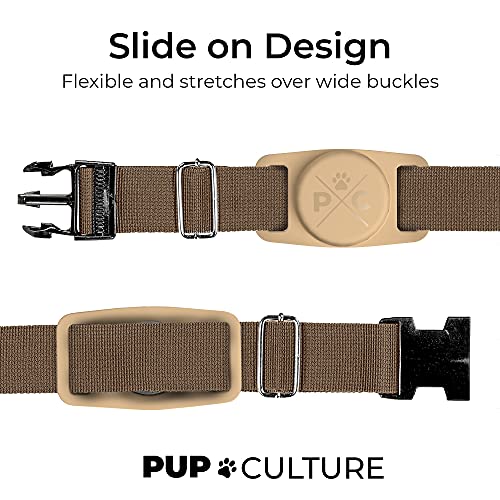 Waterproof feature of Pup Culture AirTag Dog Collar Holder in wet conditions