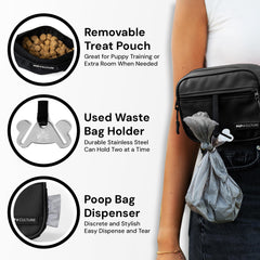 Pup Culture cross-body-strap demonstrates hands-free, secure carrying.