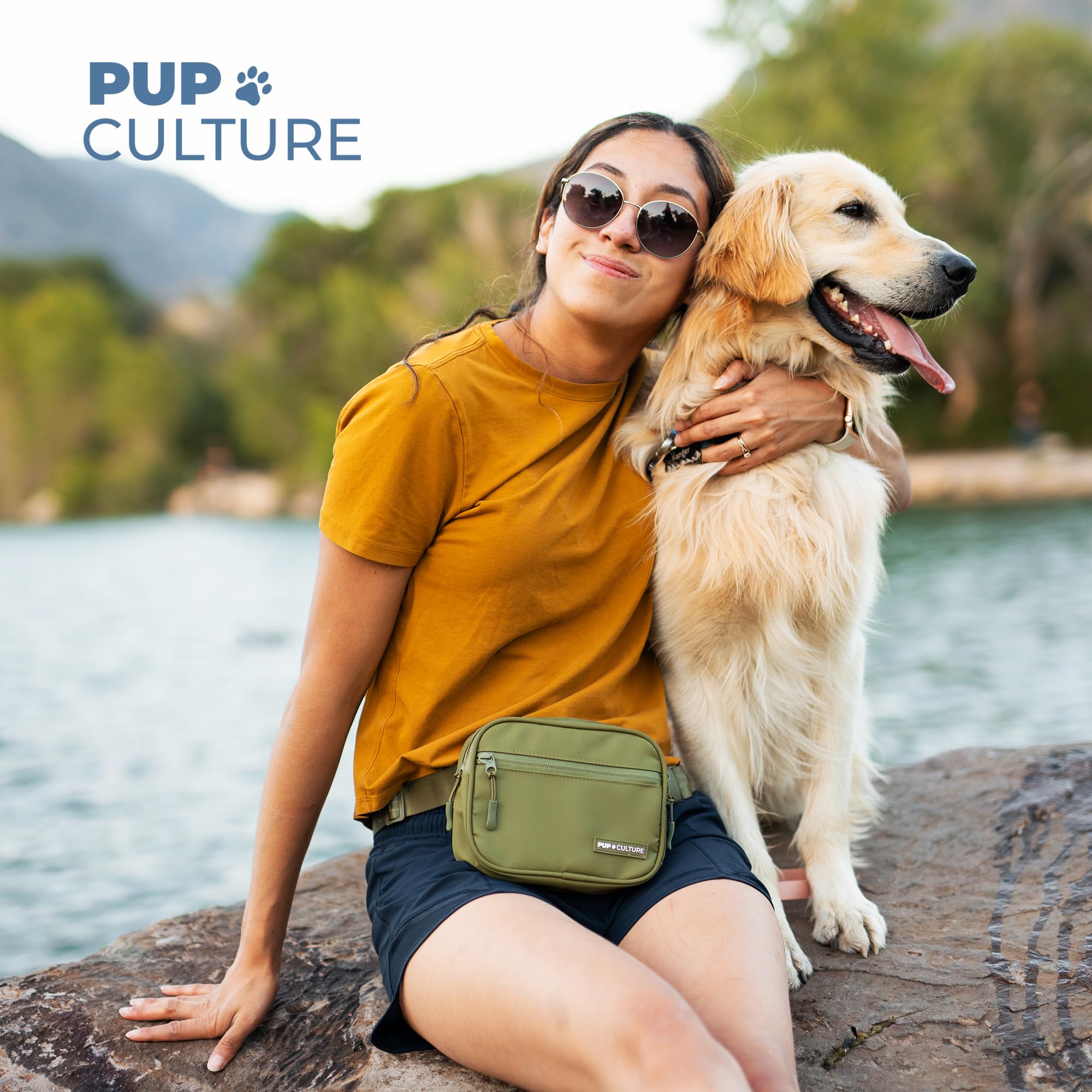 Pup Culture compact bag accompanies daily dog-walking adventures.