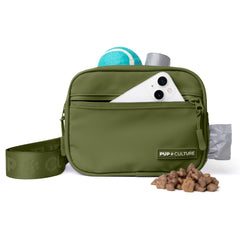Pup Culture dog treat pouch open for quick rewards during training sessions