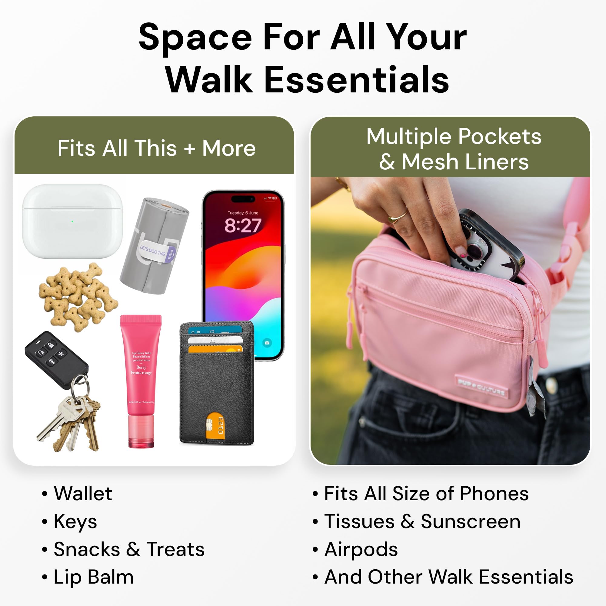 Pup Culture multi-style strap configuration for versatile dog walking looks