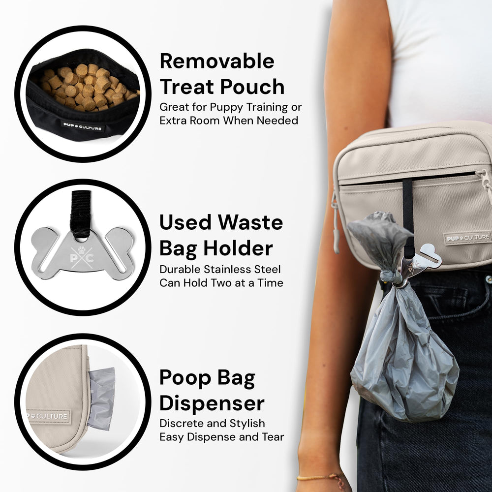 Pup Culture stylish dog walking bag for everyday carry.