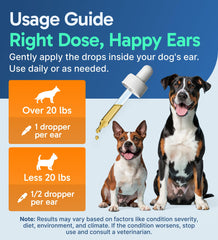 Pup Labs Ear Clear ingredients include olive oil and fennel for natural care.